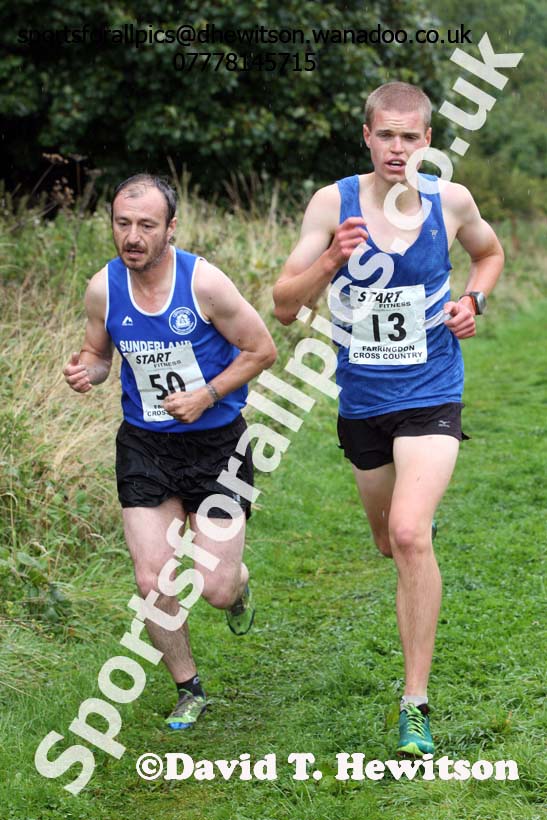 Senior mens relay, Sunderland Harriers Open Cross Counry, Farringdon Park, Sunderland. Photo: David T. Hewitson/Sports for All Pics
